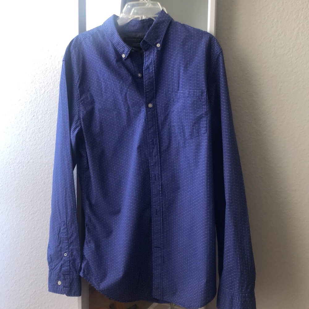 Blue Long Sleeve Banana Republic shirt in LT.
